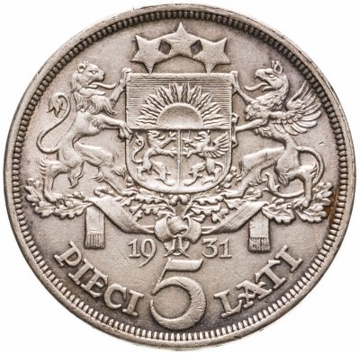купить Латвия 5 латов (lati) 1931