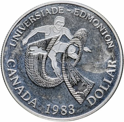 купить Канада 1 доллар (dollar) 1983 XII Универсиада в Эдмонтоне