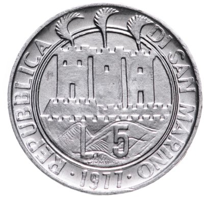 купить Сан-Марино 5 лир 1977