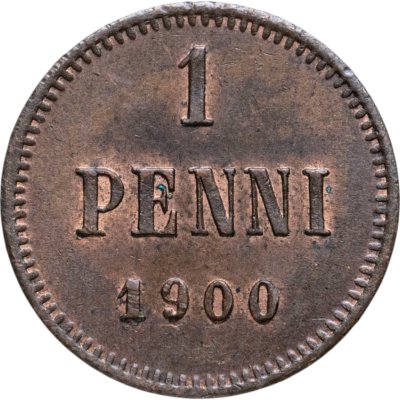купить 1 пенни (penni) 1900 Российская Финляндия