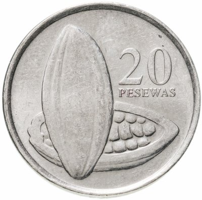 купить Гана 20 песев (pesewas) 2007