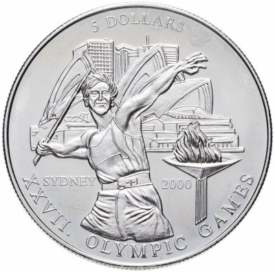 купить Либерия 5 долларов (dollars) 2000 "XXVII летние Олимпийские Игры, Сидней 2000"