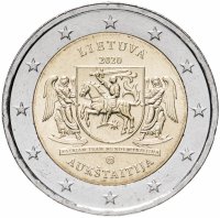Купить Литва 2 евро 2020 серия "Литовские этнографические регионы - Аукштайтия"