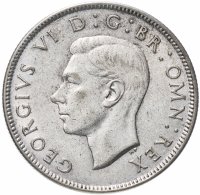 купить Великобритания 2 шиллинга (флорин, shillings) 1945