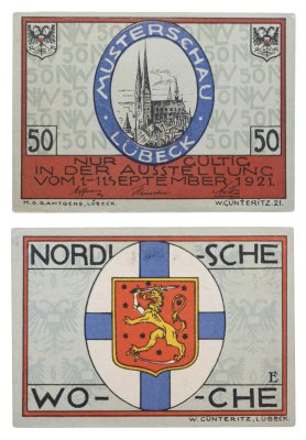 купить Германия 50 пфенниг 1921 Любек (Lubeck)