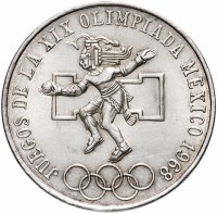 купить Мексика 25 песо 1968 "XIX летние олимпийские игры в Мехико"