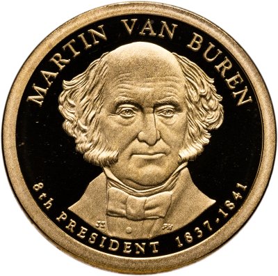 купить США 1 доллар (dollar) 2008 Proof "Мартин Ван Бюрен (8-й президент США)" знак монетного двора "S" - Сан-Франциско