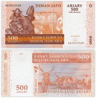 купить Мадагаскар 500 ариари 2004 год Pick 88b