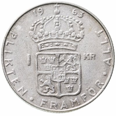 купить Швеция 1 крона (krona) 1963