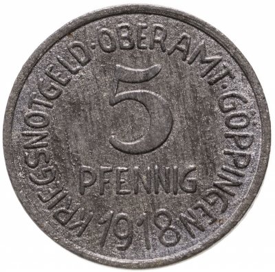 купить Германия (Геппинген) нотгельд 5 пфеннигов 1918