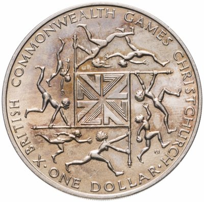 купить Новая Зеландия 1 доллар (dollar) 1974 "X Британские Игры Содружества"
