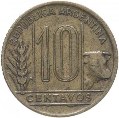 купить Аргентина 10 сентаво (centavos) 1943