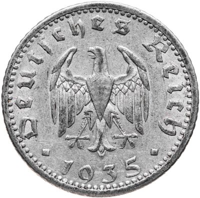 купить Германия, Третий рейх 50 рейхспфеннигов 1935 "A"