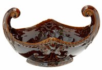 купить Ваза в форме ладьи с рельефным декором, фаянс, СССР, 1970-1990 гг.