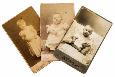 купить Фотографии антикварные с изображением детей (3 штуки) в подборе, Царская Россия, 1870-1917 гг.