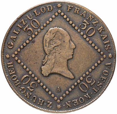 купить Австрия 30 крейцеров 1807 A