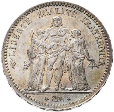 купить Франция 5 франков (francs) 1873