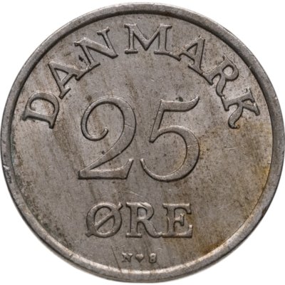 купить Дания 25 эре (ore) 1953