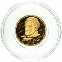 купить 50 рублей 2018 СПМД Proof "200-летие со дня рождения И.С. Тургенева"