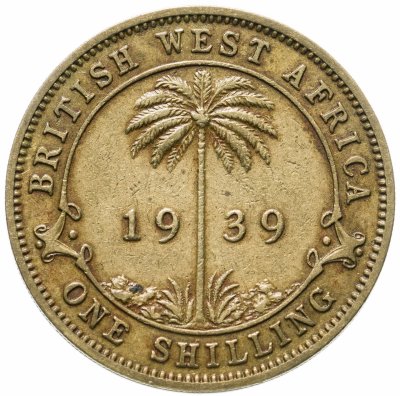 купить Британская Западная Африка 1 шиллинг 1939