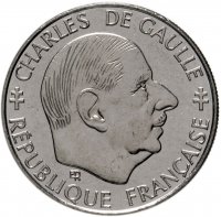 купить Франция 1 франк (franc) 1988 "30 лет Пятой Республике"