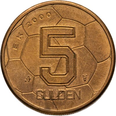 купить Нидерланды 5 гульденов (gulden) 2000 "Чемпионат Европы по футболу 2000"