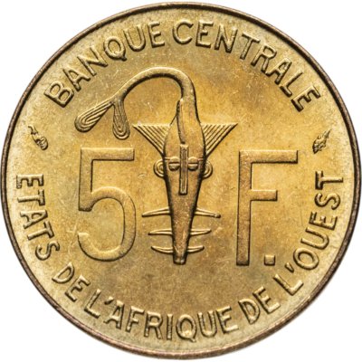 купить Западная Африка (BCEAO) 5 франков (francs) 1984