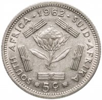 купить ЮАР 5 центов (cents) 1962