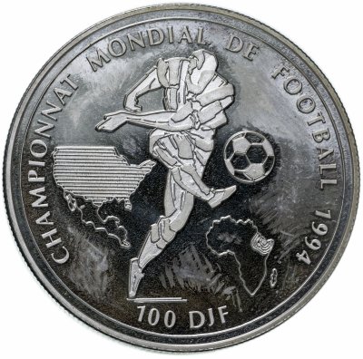 купить Джибути 20 даласи 1994 "Чемпионат мира по футболу 1994"