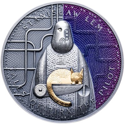 купить Камерун 1000 франков 2024 "Станислав Лем Приключения пилота Пиркса. Космос Кошка" в футляре с сертификатом