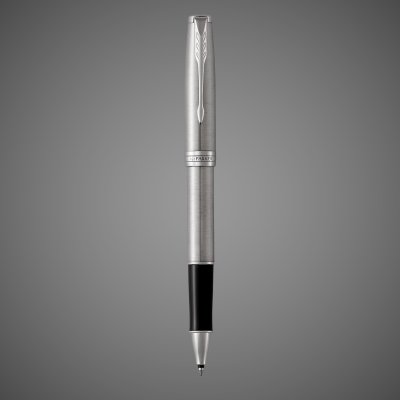 купить Ручка роллер Parker Sonnet Stainless Steel CT, стержень: F, цвет чернил: black, в подарочной упаковке, Металлы: латунь, нержавеющая сталь, палладий, 2026 г.