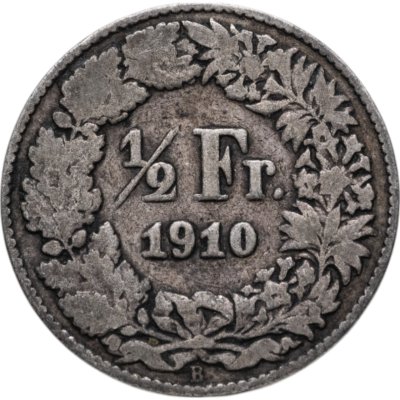 купить Швейцария 1/2 франка (franc) 1910