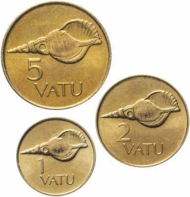 купить Вануату набор из 3 монет 1999-2002