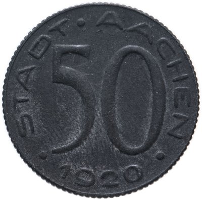 купить Германия, Ахен 50 пфеннигов 1920 "Альфред Ретель"