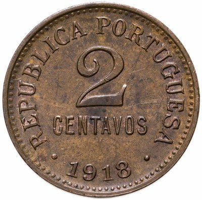 купить Португалия 2 сентаво (centavos) 1918