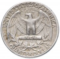 Купить США 1/4 доллара (25 центов) 1942 S