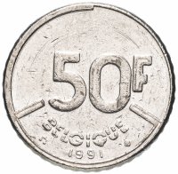 Купить Бельгия 50 франков 1987-1993 случайный год -надпись на французском