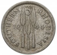 Купить Южная Родезия 3 пенса (pence) 1944