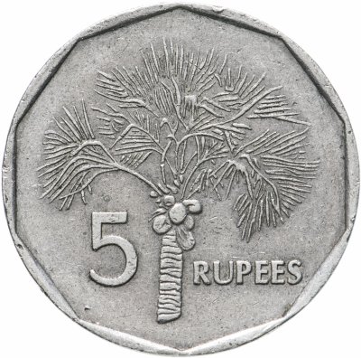 купить Сейшелы 5 рупий (rupees) 1982-2010 не магнетик, случайная дата