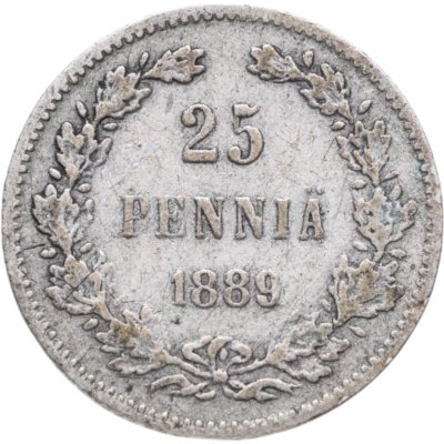 купить 25 пенни (pennia) 1889 L Российская Финляндия
