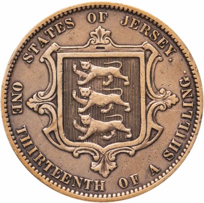 купить Джерси 1/13 шиллинга (shilling) 1866