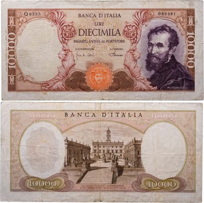купить Италия 10000 лир 1962