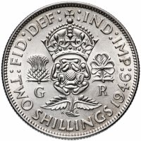 Купить Великобритания 2 шиллинга (флорин, shillings) 1946