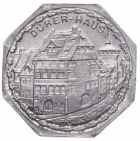купить Германия (Нюрнберг) нотгельд 20 пфеннигов 1921 "Дом Дюрера" трамвайный жетон