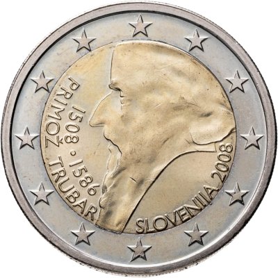 купить Словения 2 euro (евро) 2008 "500-летие со дня рождения Приможа Трубара"