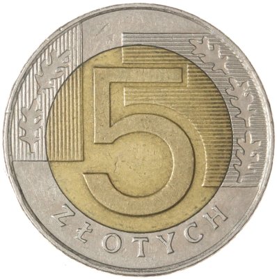купить Польша 5 злотых (zlotych) 1994