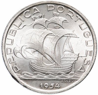 купить Португалия 10 эскудо (escudos) 1954