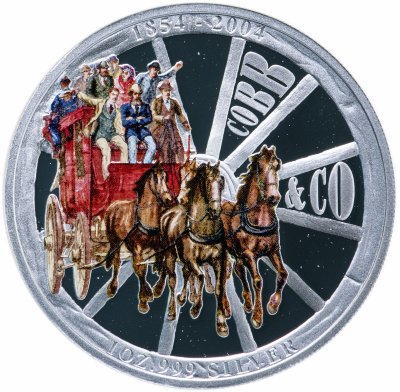 купить Острова Кука 1 доллар 2004 "Кобб", в футляре с сертификатом