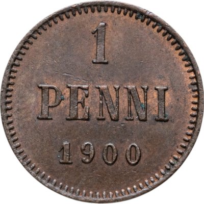 купить 1 пенни (penni) 1900 Российская Финляндия