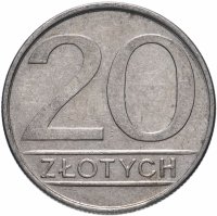 Купить Польша 20 злотых (zlotych) 1984-1988